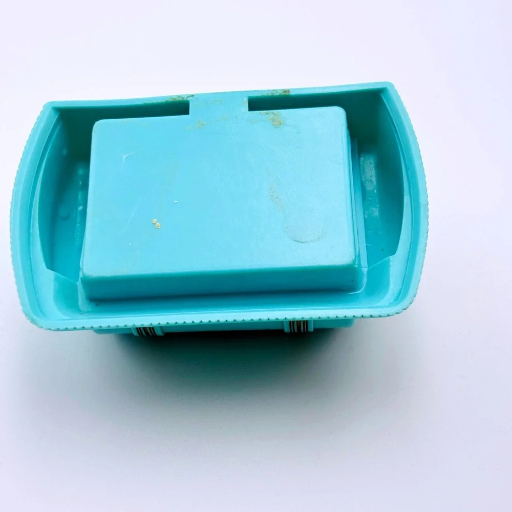 Vintage Dunn's Art Deco Turquoise Gold Floral Ring Box Kansas City MO 1930s
